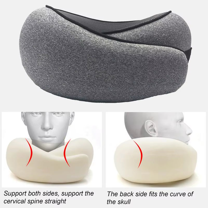 Twist Travel Pillow Travel Healthcare Memory Foam Neck Cervical Airplane Pillow Neck Cushion Memory Foam U-Shaped Pillow