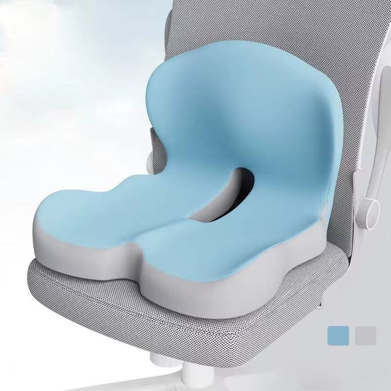 Ergonomic Seat Cushion with Backrest,Soft, Supportive, and Washable Office Chair Pad for Hip and Waist Comfort, Ideal for Long S